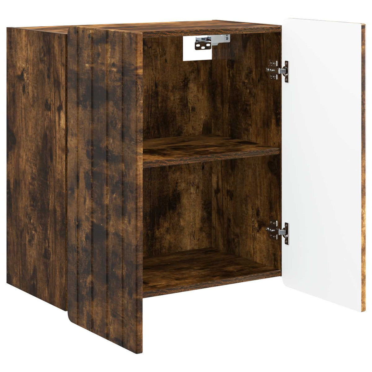 Vidaxl wandkast gerookt eiken 59 x 31 x 64 cm bewerkt hout