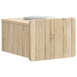 Vidaxl wandbeugel bedkast sonoma eiken 33 x 34,5 x 24 cm bewerkt hout