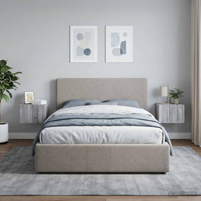 Vidaxl wandbeugel bedkast 2 st grijs sonoma 33 x 34,5 x 24 cm