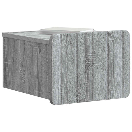 Vidaxl wandbeugel bedkast 2 st grijs sonoma 33 x 34,5 x 24 cm