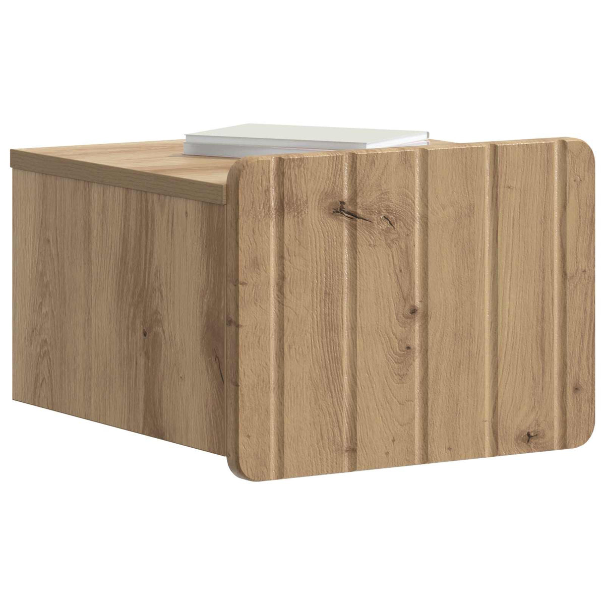 Vidaxl wandbeugel bedkast artisanaal eiken 33 x 34,5 x 24 cm