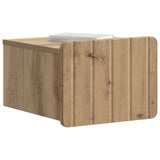 Vidaxl wandbeugel bedkast artisanaal eiken 33 x 34,5 x 24 cm
