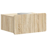 Vidaxl wandbeugel bedkast 2 st sonoma eiken 49 x 34,5 x 24 cm