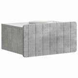 Vidaxl wandbeugel bedkast 2 st betongrijs 49 x 34,5 x 24 cm