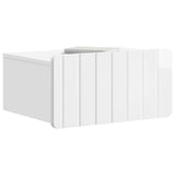 Vidaxl wandbeugel bedkast 2 st hoogglans wit 49 x 34,5 x 24 cm