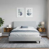 Vidaxl wandbeugel bedkast 2 st gerookt eiken 49 x 34,5 x 24 cm