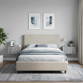 Vidaxl wandbeugel bedkast 2 st grijs sonoma 49 x 34,5 x 24 cm