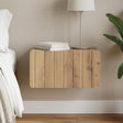 Vidaxl wandbeugel bedkast artisanaal eiken 49 x 34,5 x 24 cm