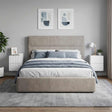 Vidaxl wandbeugel bedkast 2 st wit 33 x 34,5 x 43 cm bewerkt hout