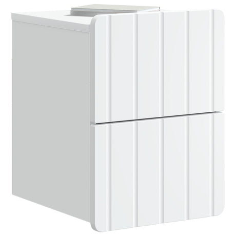 Vidaxl wandbeugel bedkast 2 st wit 33 x 34,5 x 43 cm bewerkt hout