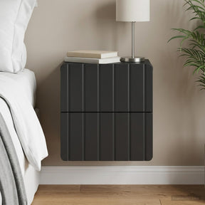 Vidaxl wandbeugel bedkast zwart 33 x 34,5 x 43 cm bewerkt hout