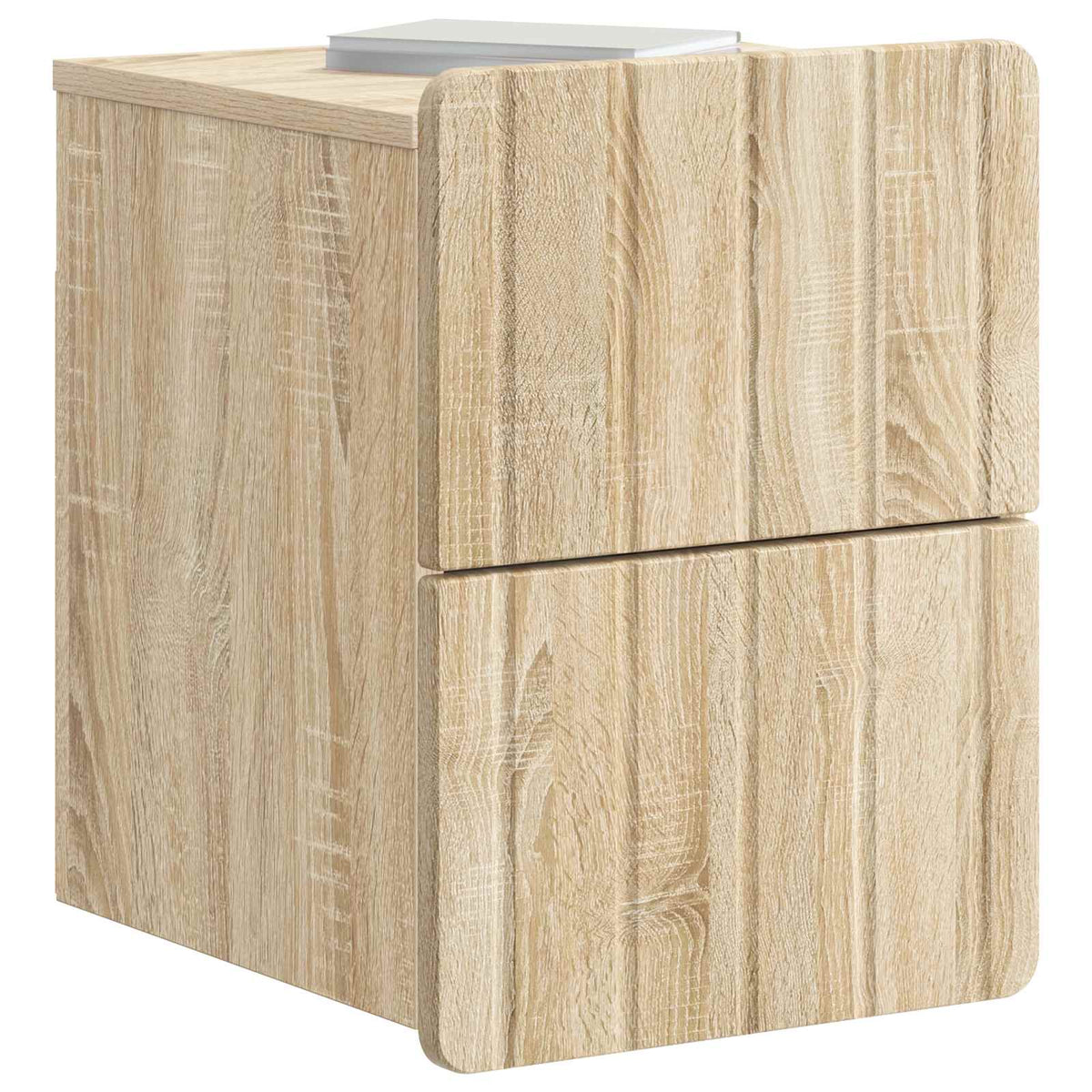 Vidaxl wandbeugel bedkast 2 st sonoma eiken 33 x 34,5 x 43 cm