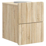 Vidaxl wandbeugel bedkast 2 st sonoma eiken 33 x 34,5 x 43 cm