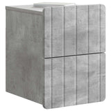 Vidaxl wandbeugel bedkast 2 st betongrijs 33 x 34,5 x 43 cm