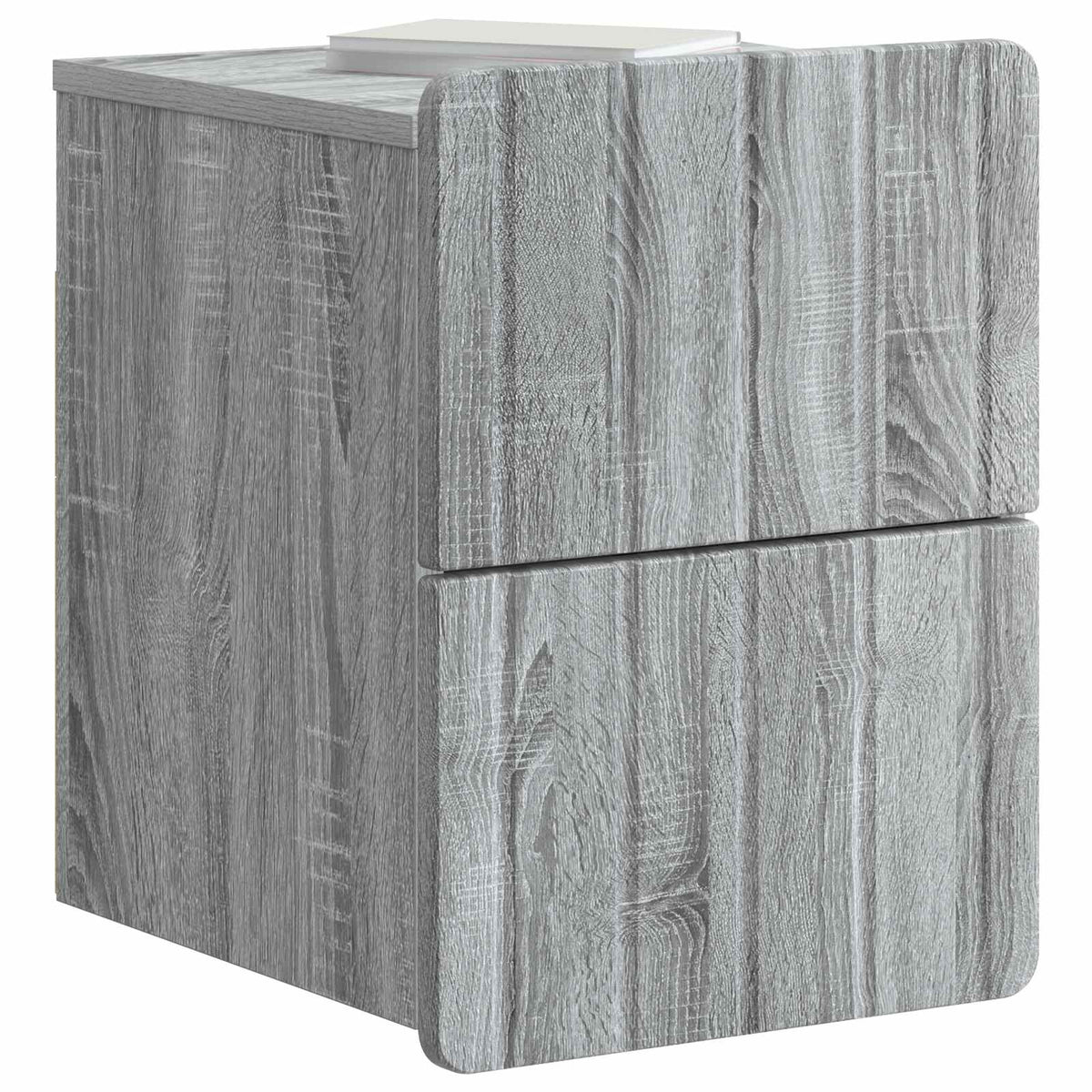 Vidaxl wandbeugel bedkast 2 st grijs sonoma 33 x 34,5 x 43 cm