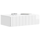 Vidaxl wandmontage zijtafel hoogglans wit 59 x 34,5 x 17 cm