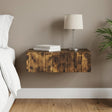 Vidaxl wandmontage zijtafel gerookt eiken 59 x 34,5 x 17 cm
