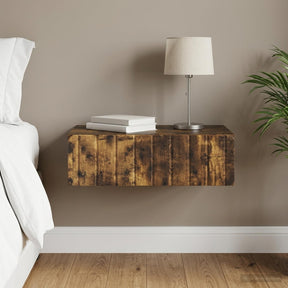 Vidaxl wandmontage zijtafel gerookt eiken 59 x 34,5 x 17 cm