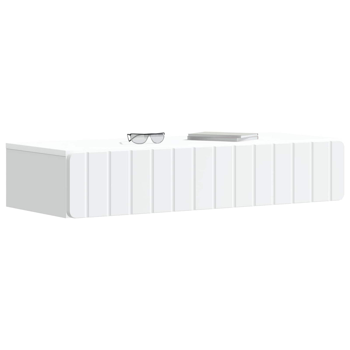 Vidaxl wandmontage zijtafel wit 87,5 x 34,5 x 17 cm bewerkt hout