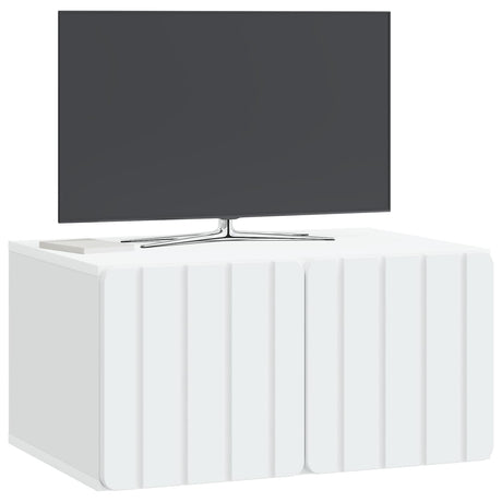 Vidaxl wandbeugel tv-kast 59,5 x 41 x 30 cm wit bewerkt hout