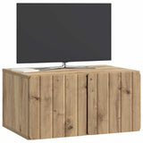 Vidaxl wandbeugel tv-kast 59,5 x 41 x 30 cm artisanaal eiken
