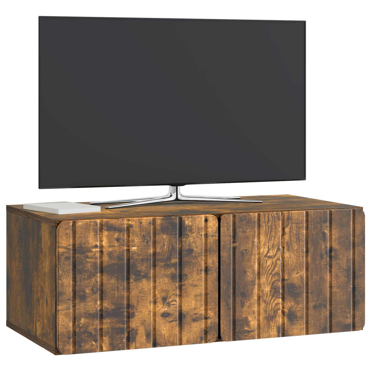 Vidaxl wandbeugel tv-kast 78,5 x 41 x 30 cm gerookt eiken bewerkt hout