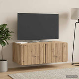 Vidaxl wandbeugel tv-kast 78,5 x 41 x 30 cm artisanaal eiken