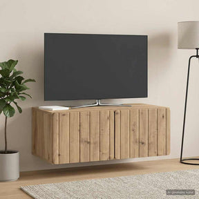 Vidaxl wandbeugel tv-kast 78,5 x 41 x 30 cm artisanaal eiken