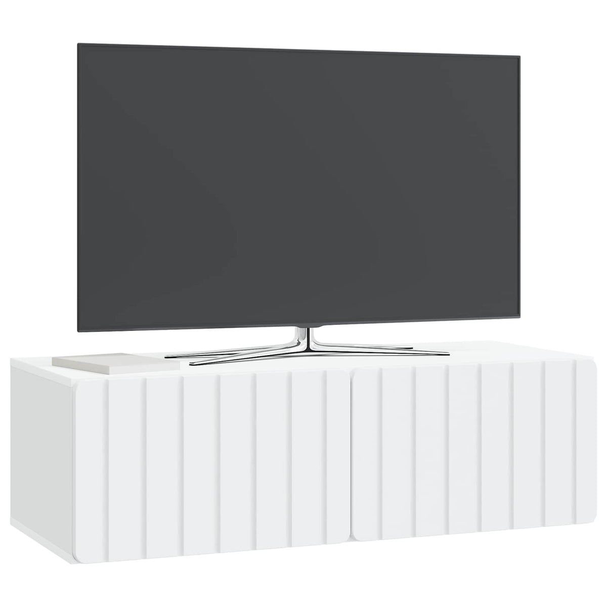 Vidaxl wandbeugel tv-kast 98 x 41 x 30 cm wit bewerkt hout