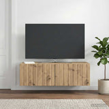 Vidaxl wandbeugel tv-kast 98 x 41 x 30 cm artisanaal eiken