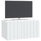 Vidaxl wandbeugel tv-kast 59,5 x 31 x 30 cm wit bewerkt hout