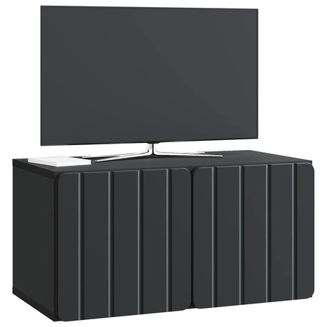Vidaxl wandbeugel tv-kast 59,5 x 31 x 30 cm zwart bewerkt hout