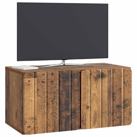 Vidaxl wandbeugel tv-kast 59,5 x 31 x 30 cm oud hout bewerkt hout