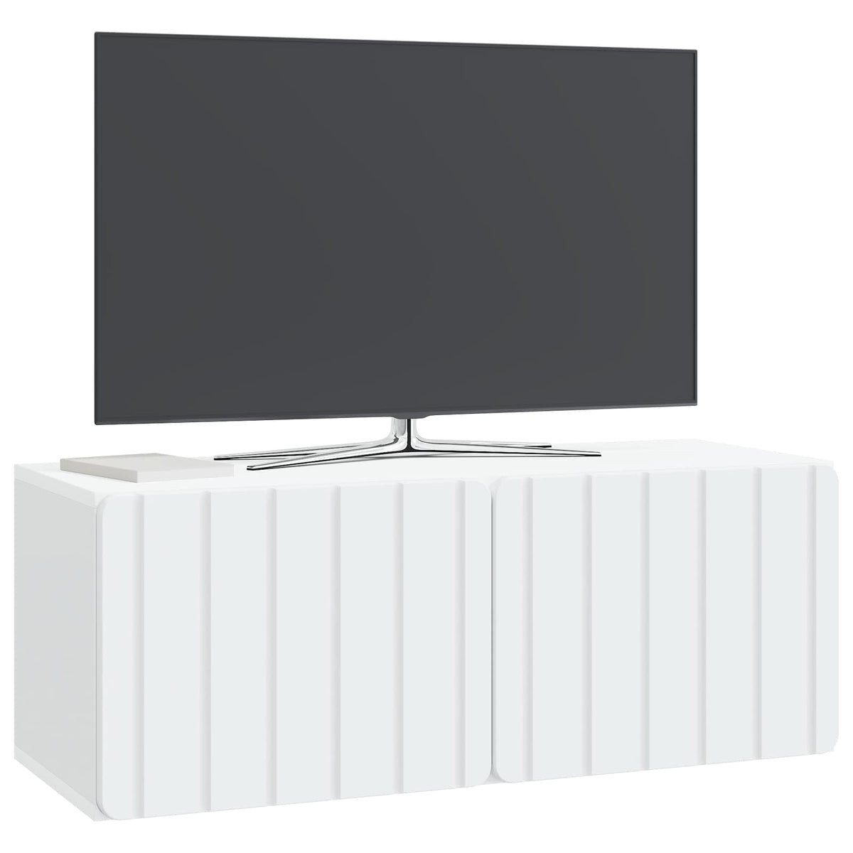 Vidaxl wandbeugel tv-kast 78,5 x 31 x 30 cm wit bewerkt hout