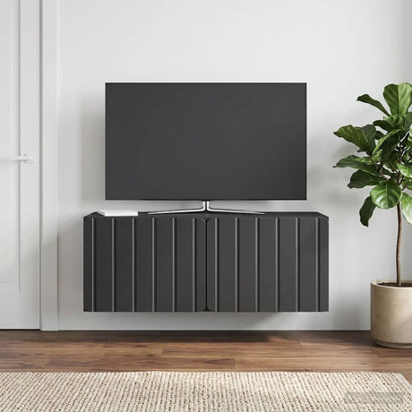 Vidaxl wandbeugel tv-kast 78,5 x 31 x 30 cm zwart bewerkt hout