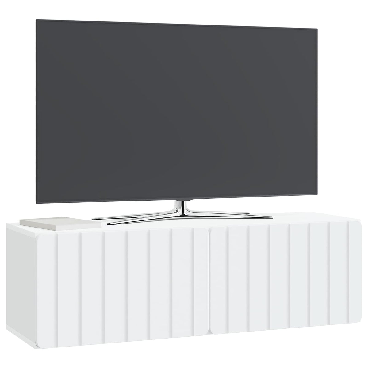 Vidaxl wandbeugel tv-kast 98 x 31 x 30 cm wit bewerkt hout