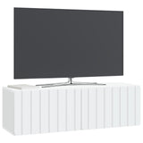 Vidaxl wandbeugel tv-kast 98 x 31 x 30 cm wit bewerkt hout