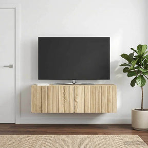 Vidaxl wandbeugel tv-kast 98 x 31 x 30 cm sonoma eiken bewerkt hout
