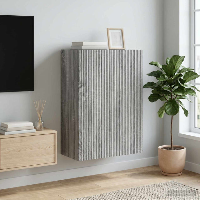Vidaxl wandkast 66 x 34,5 x 90 cm bewerkt hout grijs sonoma