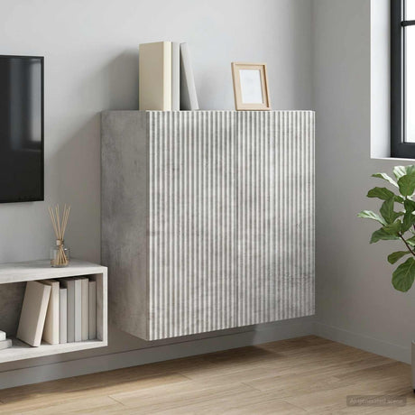 Vidaxl wandkast 59 x 31 x 60 cm bewerkt hout betongrijs
