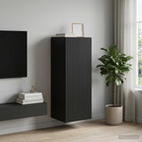 Vidaxl wandkast 33 x 34,5 x 90 cm bewerkt hout zwart