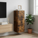 Vidaxl wandkast 33 x 34,5 x 90 cm bewerkt hout gerookt eiken