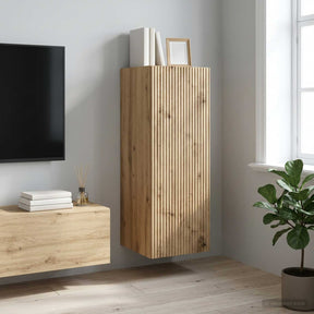Vidaxl wandkast 33 x 34,5 x 90 cm bewerkt hout artisanaal eiken