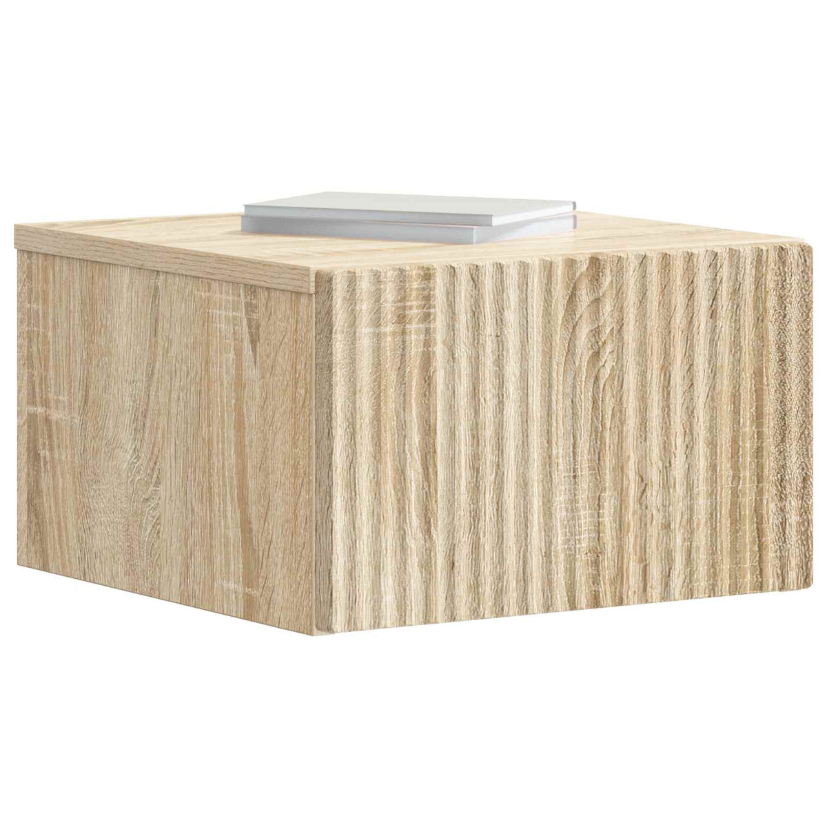 Vidaxl wandbeugel bedkast sonoma eiken 33 x 34,5 x 20 cm bewerkt hout