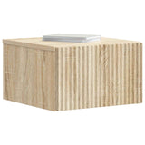 Vidaxl wandbeugel bedkast sonoma eiken 33 x 34,5 x 20 cm bewerkt hout