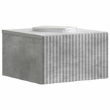 Vidaxl wandbeugel bedkast 2 st betongrijs 33 x 34,5 x 20 cm