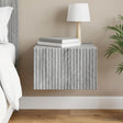 Vidaxl wandbeugel bedkast grijs sonoma 33 x 34,5 x 20 cm bewerkt hout