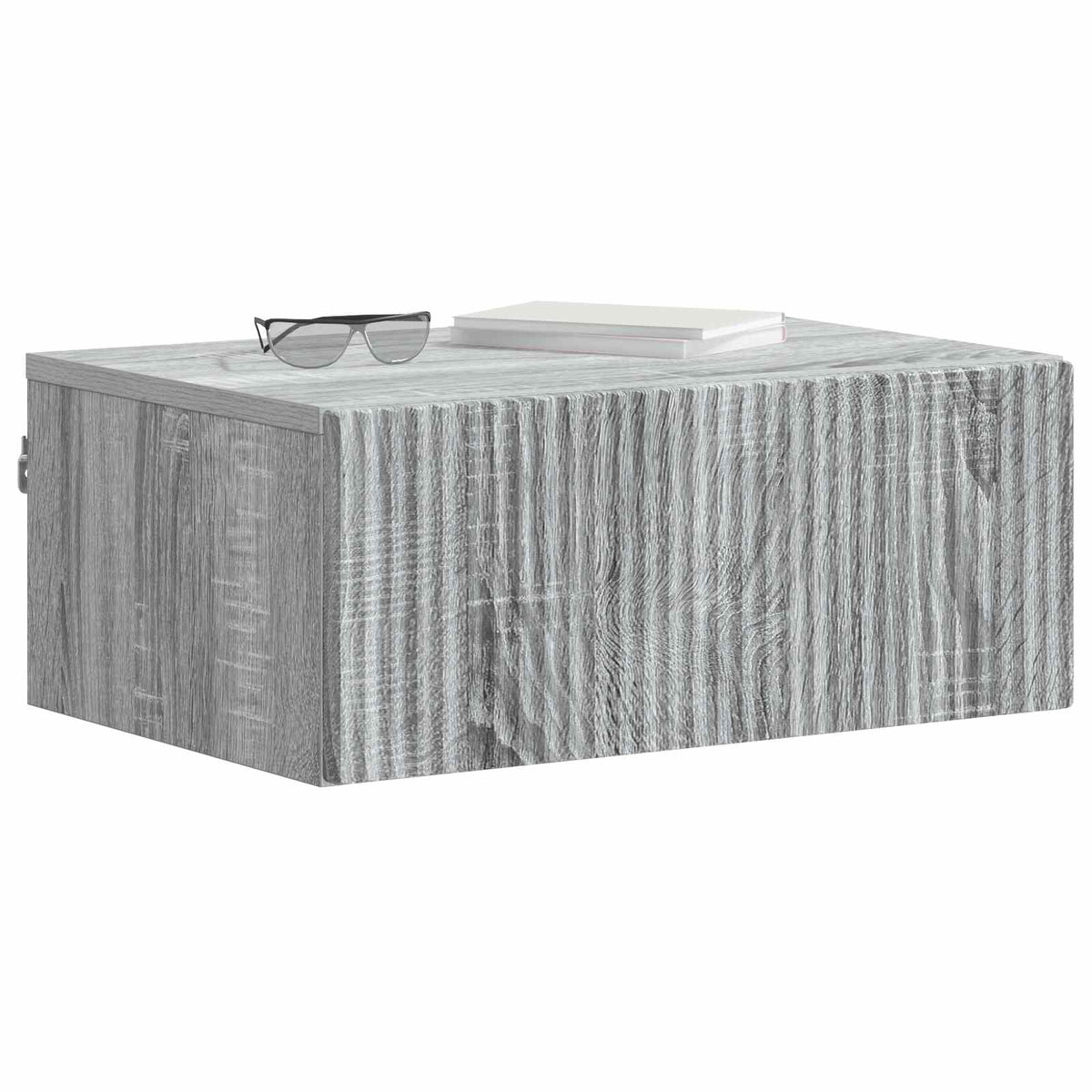 Vidaxl wandbeugel bedkast 2 st grijs sonoma 49 x 34,5 x 20 cm