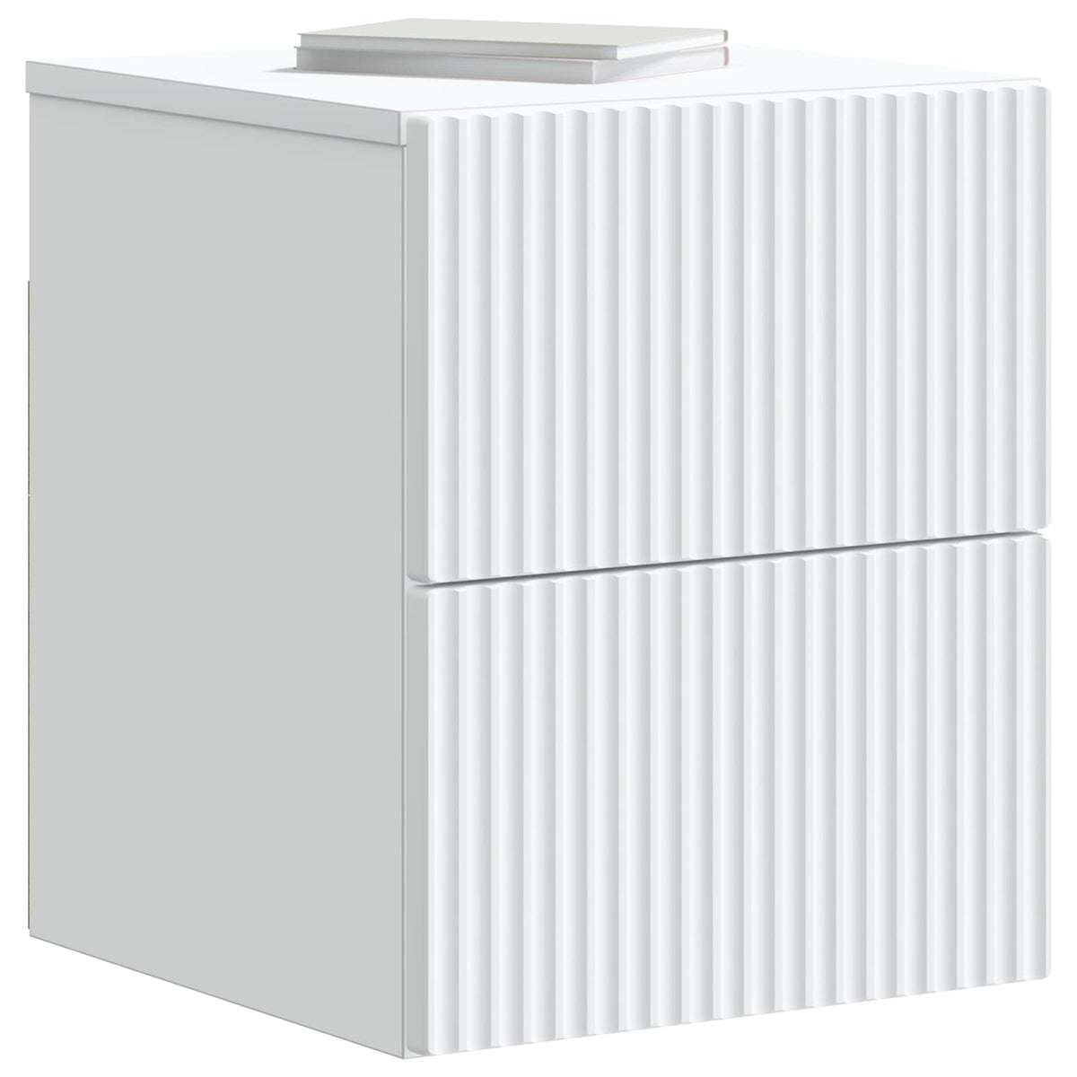 Vidaxl wandbeugel bedkast 2 st wit 33 x 34,5 x 40 cm bewerkt hout