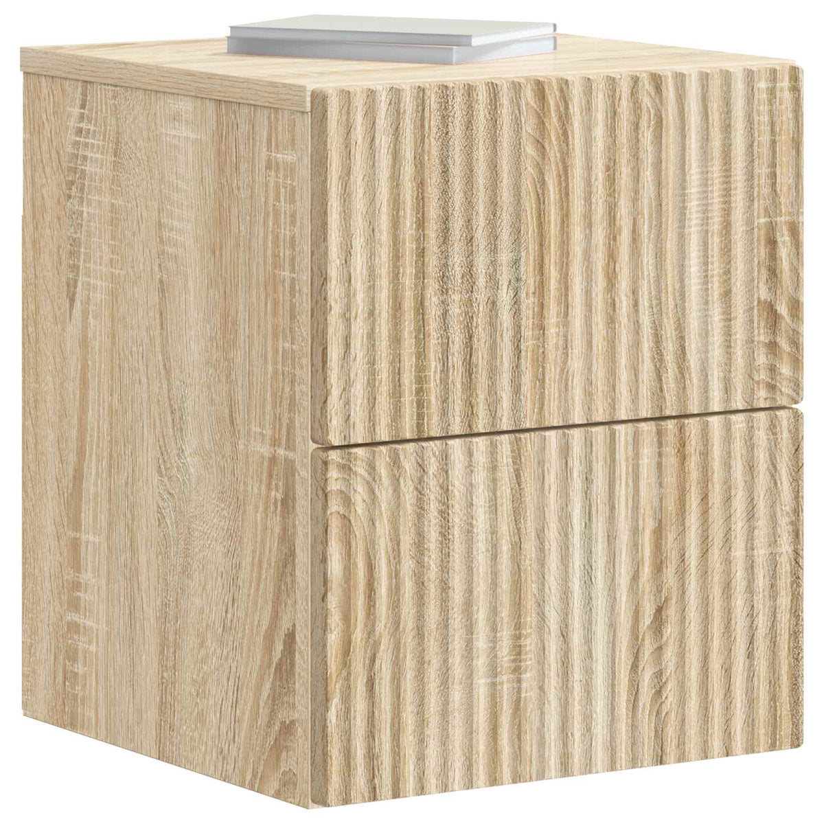 Vidaxl wandbeugel bedkast 2 st sonoma eiken 33 x 34,5 x 40 cm